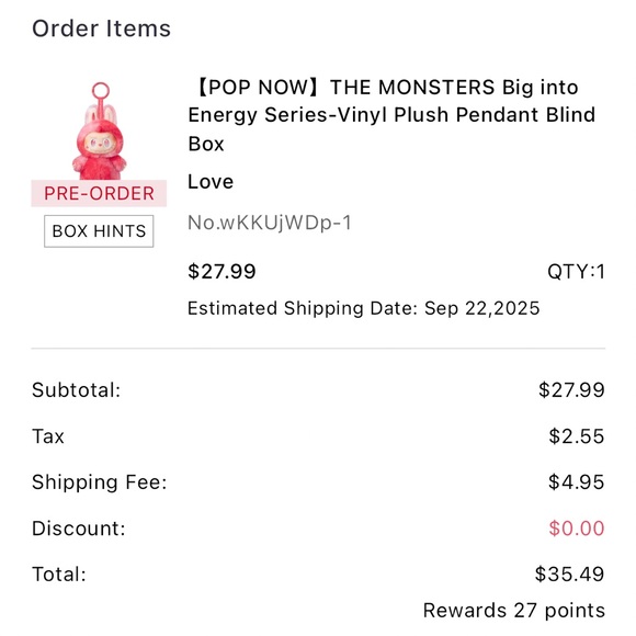 POP MART Labubu Big Into Energy Love NIB 💯 Authentic - Picture 3 of 13